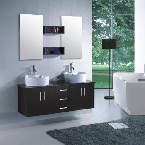 meuble salle de bain wenge pas cher