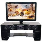 meuble tv avec haut parleur integre