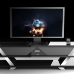 meuble tv avec haut parleur integre