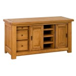 meuble tv bas en chene massif