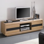 meuble tv bas en chene massif