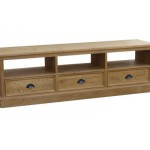 meuble tv bas en chene massif