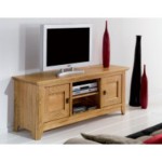 meuble tv bas en chene massif
