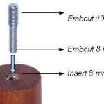 pieds de lit filetage 10mm