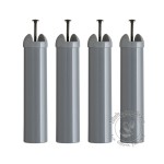 pieds de lit metalliques