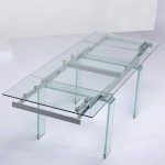 table a manger en verre extensible