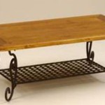 table basse fer forge