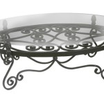 table basse fer forge