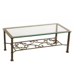 table basse fer forge