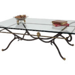 table basse fer forge