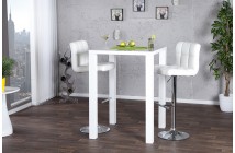 table de bar betty blanc laque