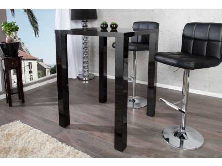 table de bar betty blanc laque