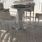 table de bar haute jardin