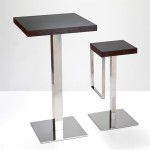 table de bar haute noire