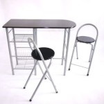 table de bar haute noire