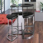 table de bar haute noire