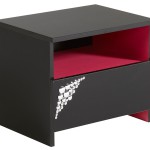 table de chevet fushia