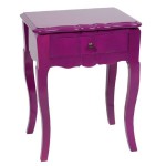 table de chevet fushia