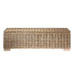 banc de lit en rotin