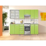 buffet de cuisine vert anis