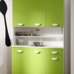 buffet de cuisine vert anis