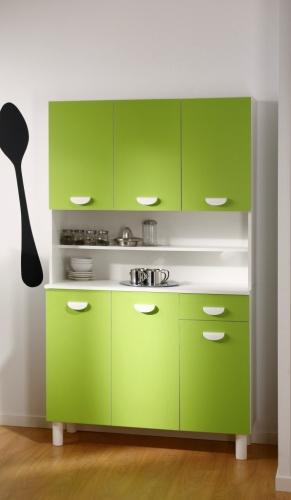 buffet de cuisine vert anis