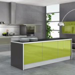 buffet de cuisine vert anis