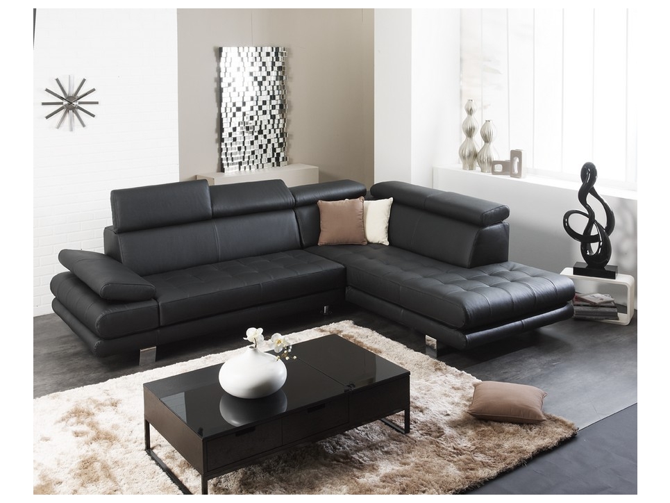 canape d'angle italien cuir