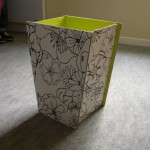 corbeille a papier en carton