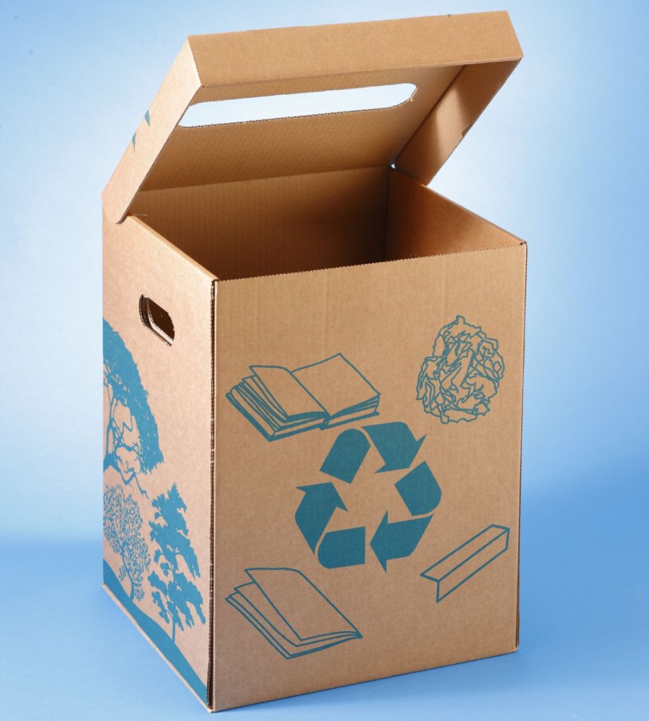 corbeille a papier en carton