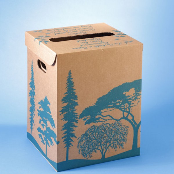 corbeille a papier en carton
