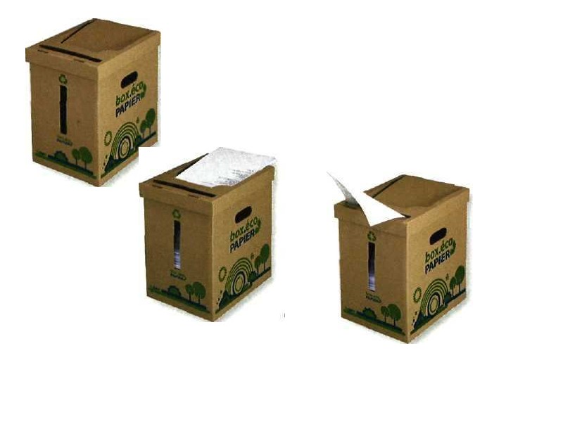 corbeille a papier en carton