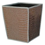 corbeille papier marron