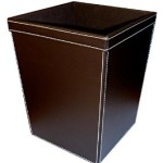 corbeille papier marron