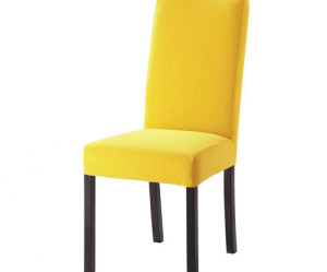 housse de chaise jaune