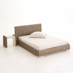 lit 2 personnes rotin