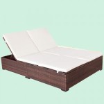 lit 2 personnes rotin