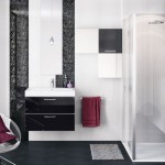 meuble salle de bain noir et blanc
