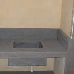 meuble vasque beton cire