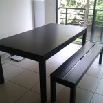 table a manger avec banc