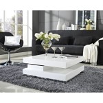 table basse blanche