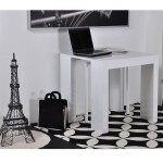 table console laque blanc