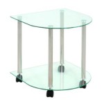 table d'appoint demi-lune