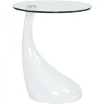 table d'appoint design en verre