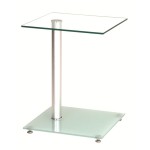 table d'appoint design en verre