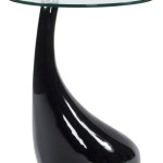 table d'appoint design en verre