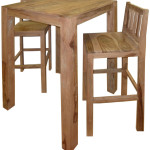 table de bar haute bois