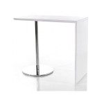 table de bar laque blanc