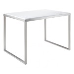 table de bar laque blanc