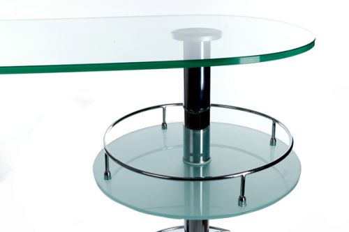 table de bar verre